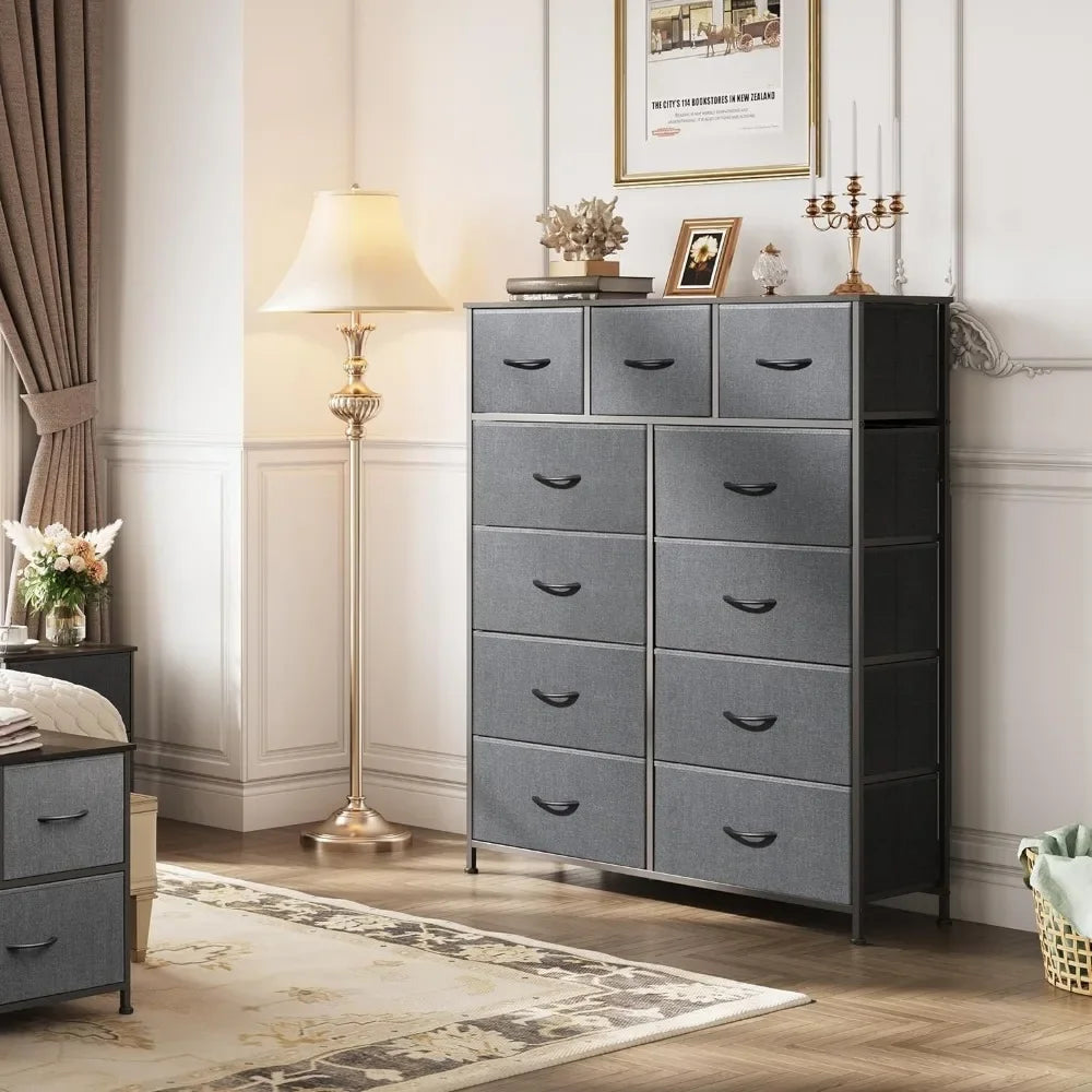 Dark Grey 11-Drawer Dresse