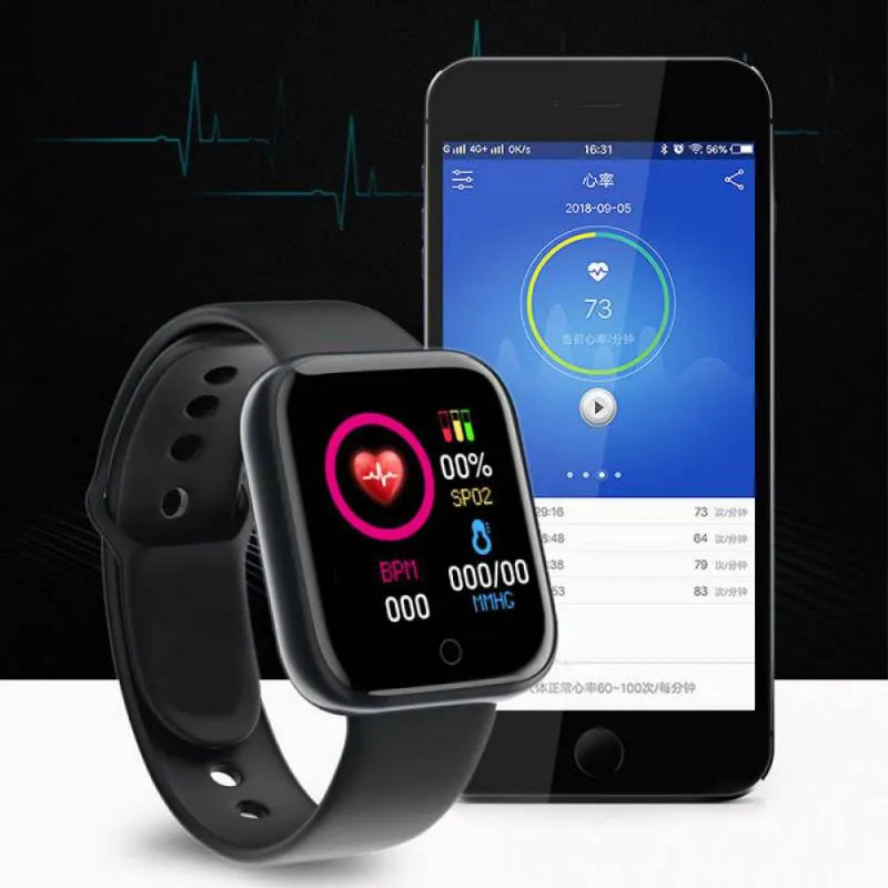 Multifunctional Y68 Smart Watch