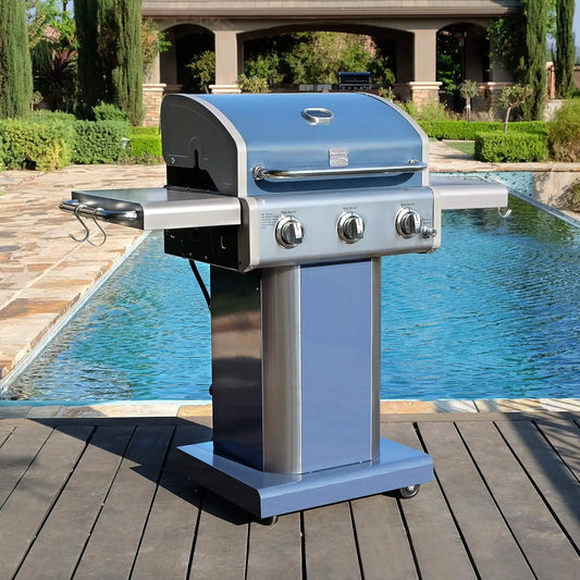 3-Burner Outdoor BBQ Grill