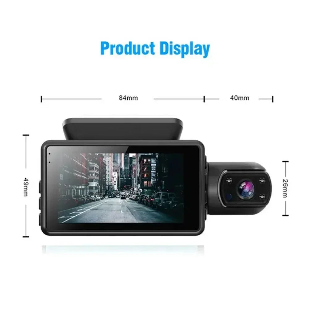 Dual Lens Dash Cam for Cars