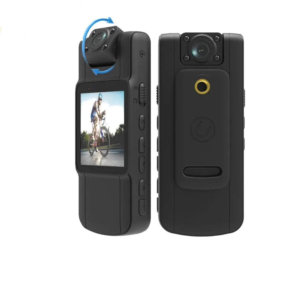 180 Rotatable Len And Back Clip HD Body Worn Camera