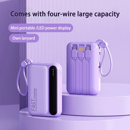 50000mAh Built in Cables Power Bank