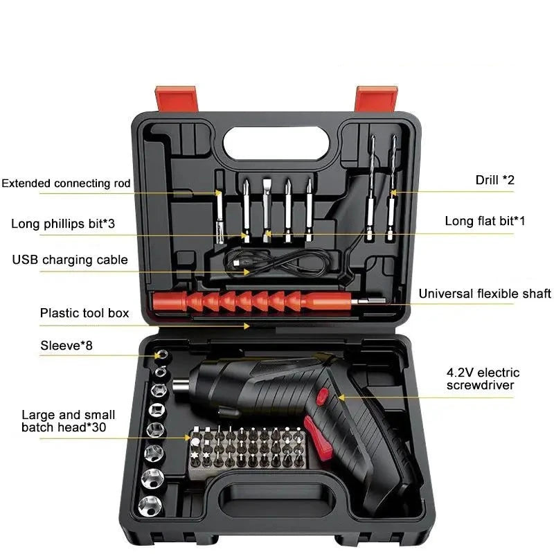 4.2V Electric Drill Cordless Power Tools Set