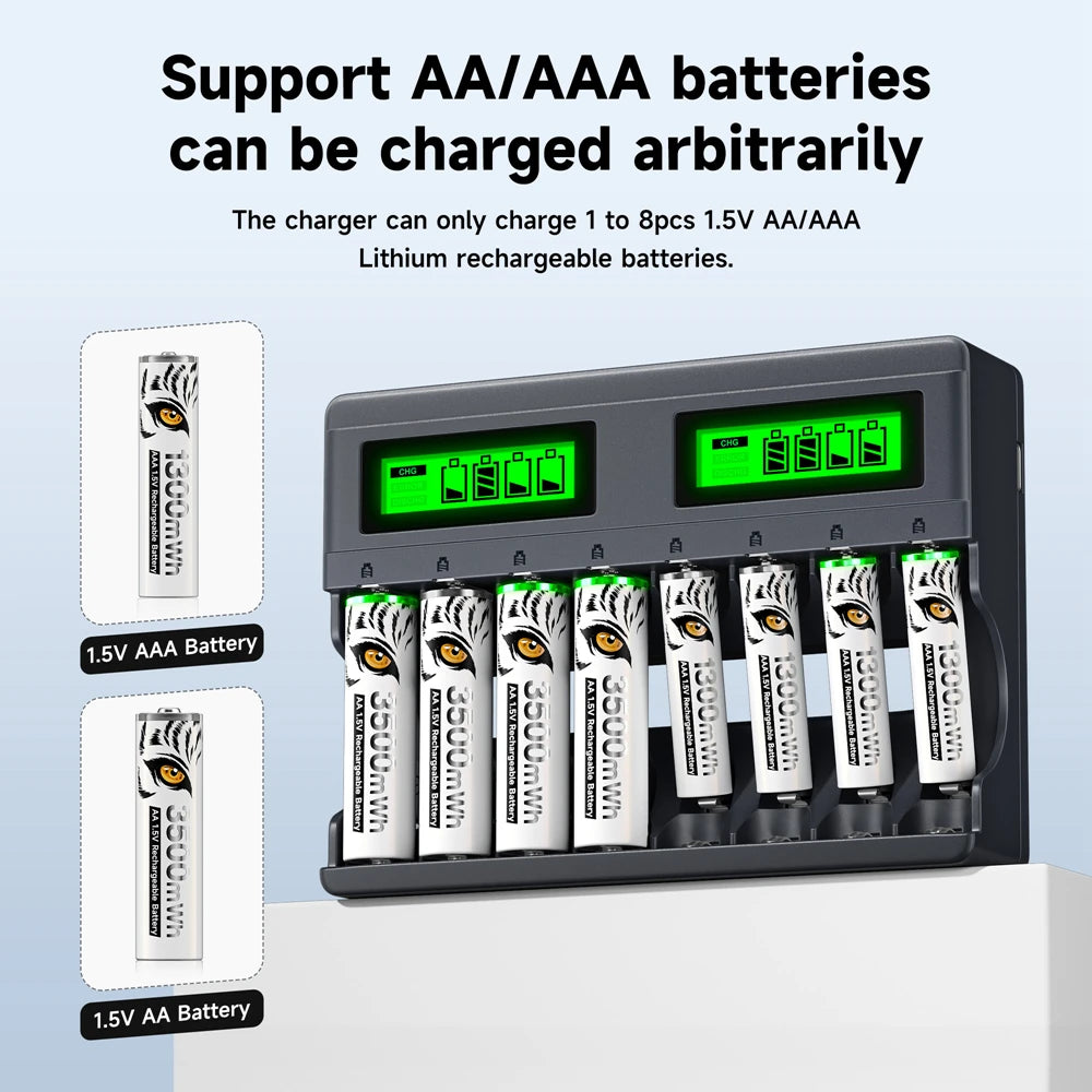 1.5V AA Li-ion Rechargeable Battery