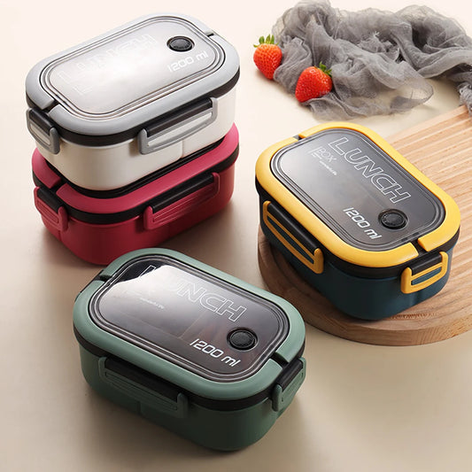 2 Layers Portable Student Heated Lunch Box