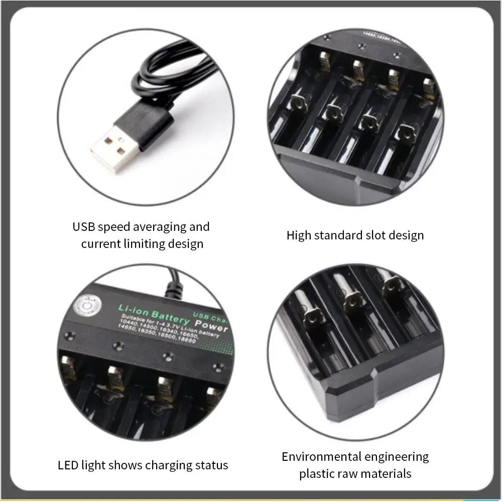 1/2/3PCS New 18650 battery 3.7V 9900mAh rechargeable