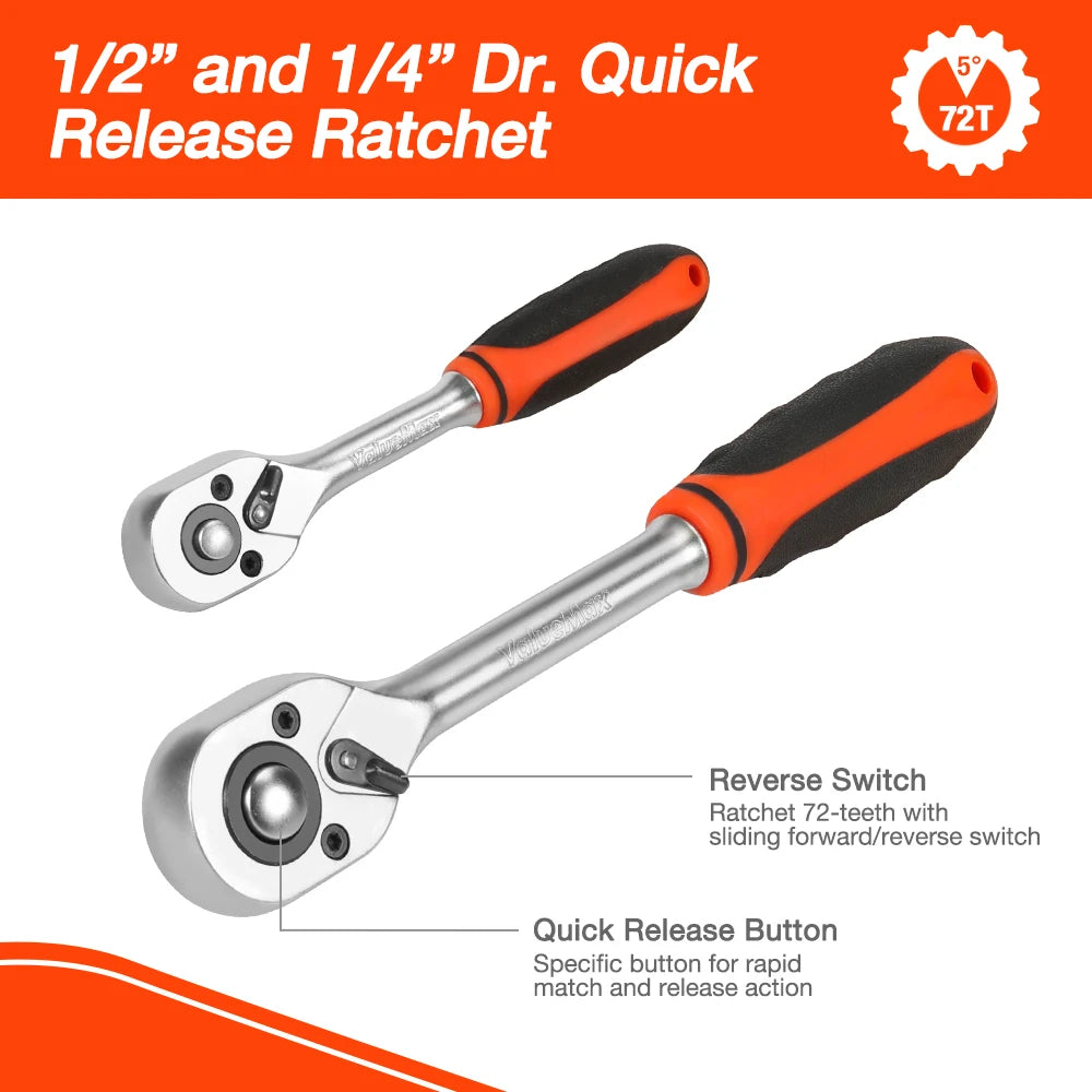 Car Repair Sockets Tool Set