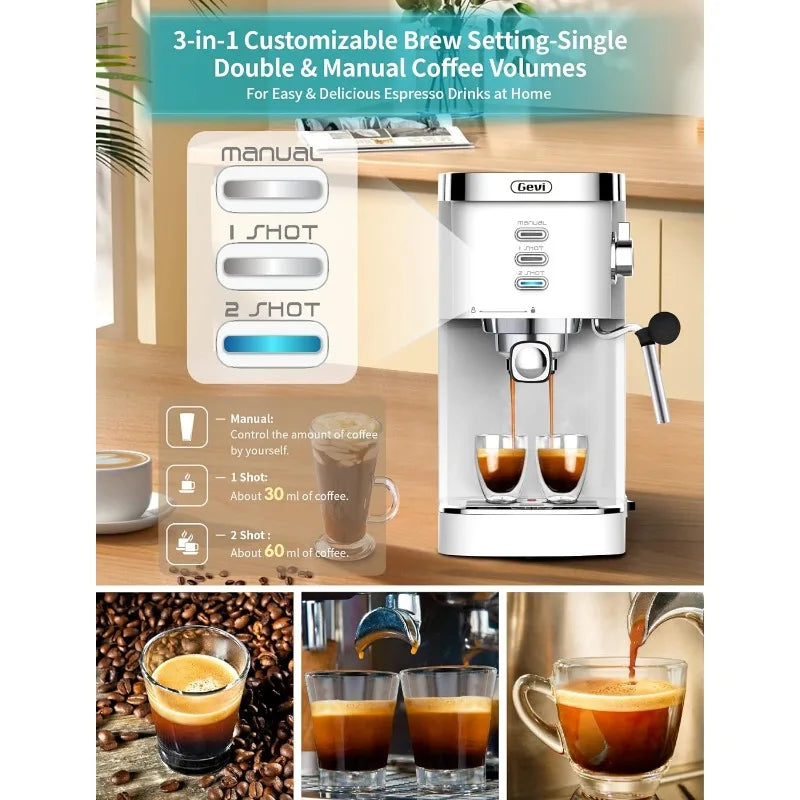 High Pressure Commercial Espresso Coffee Maker Machine