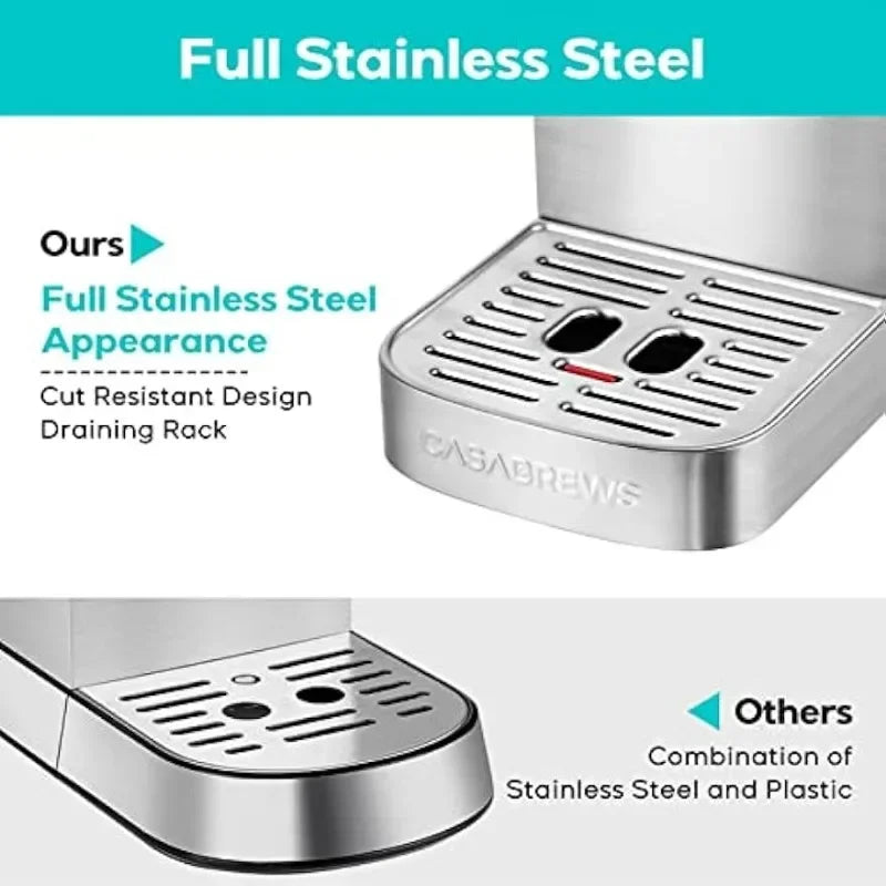 Stainless Steel Espresso Coffee Maker Machine