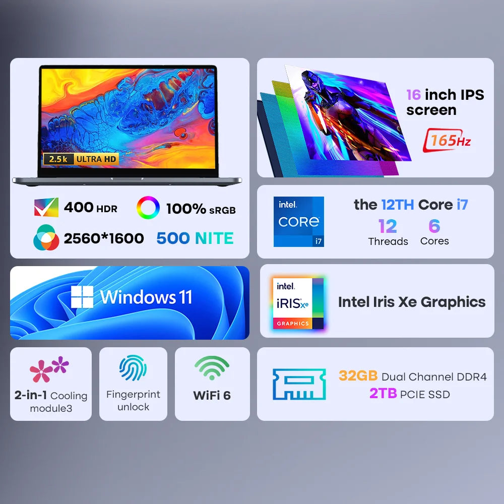 N16 Pro Intel Core i7 Laptops
