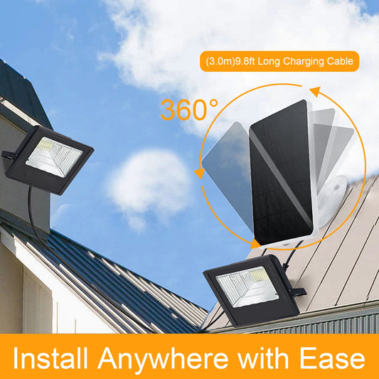 IP6 Waterproof Solar Panels for Doorbell Monitoring Camera