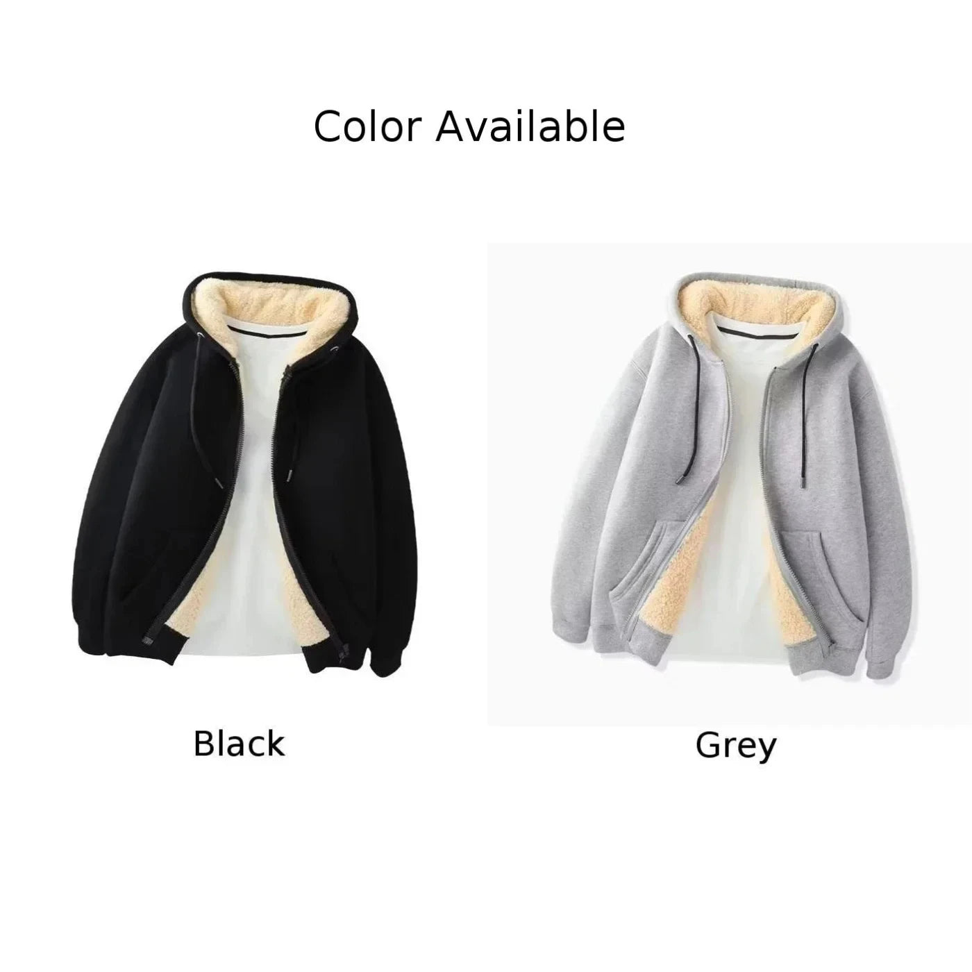 Men Fleece WarmFull Zip Tops Jacket