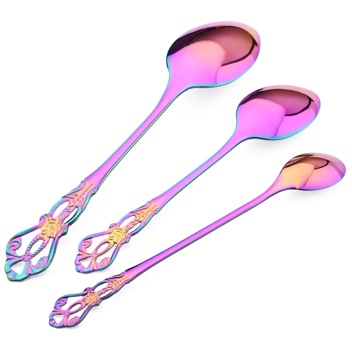 6/30Pcs Royal Colorful Dinnerware Silverware Set
