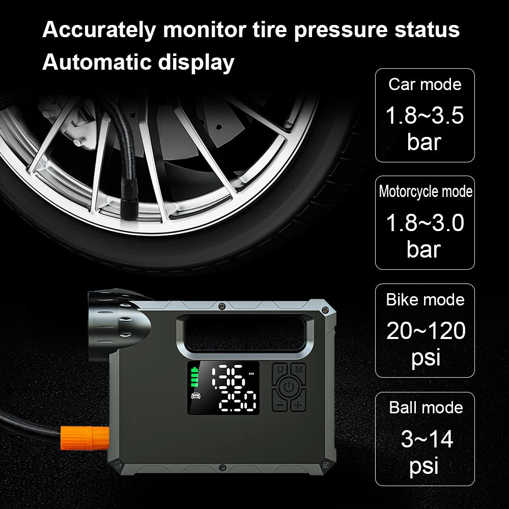 Car 2000A Jump Starter with air Compressor