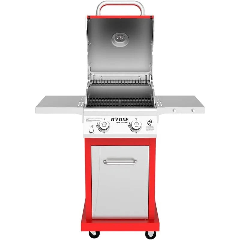 2-Burner Propane Barbecue Gas Grill with Warming Rack