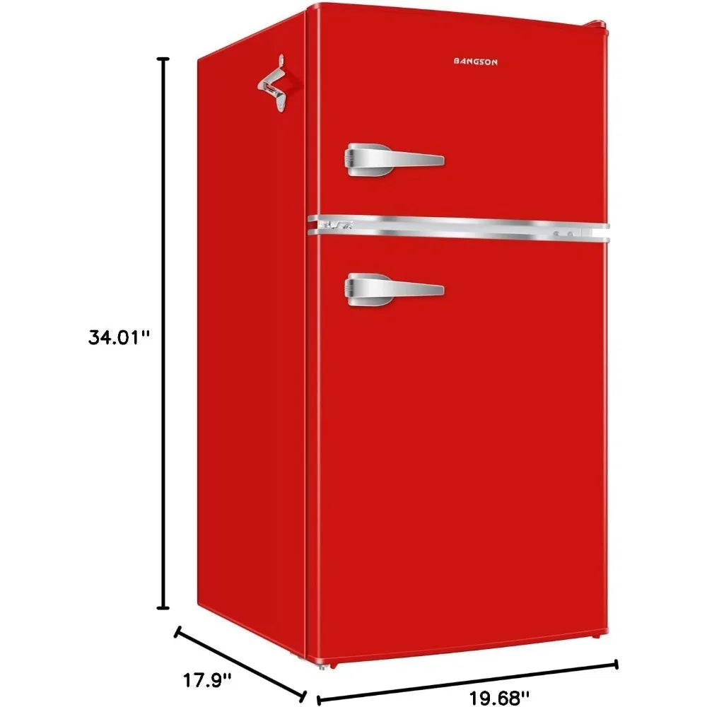 Compact 3.2 CU.FT Mini Fridge with Freezer