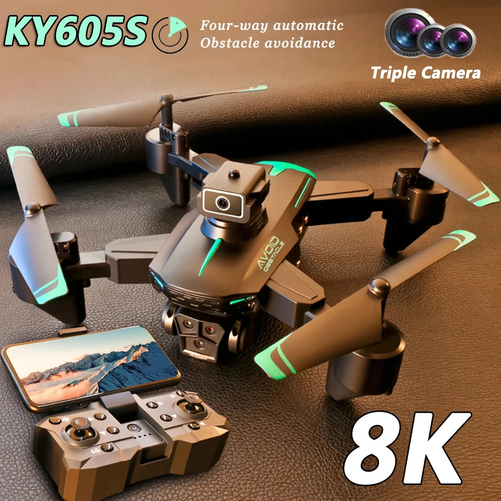 8K Professinal Three Camera RC Drone