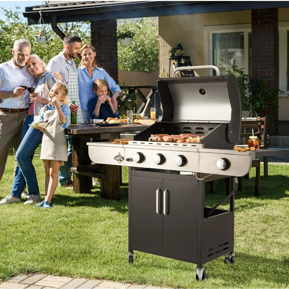 3 Burner BBQ Propane Gas Grill