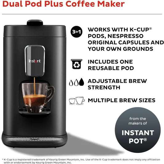 3-in-1 Espresso Ground Coffee Maker