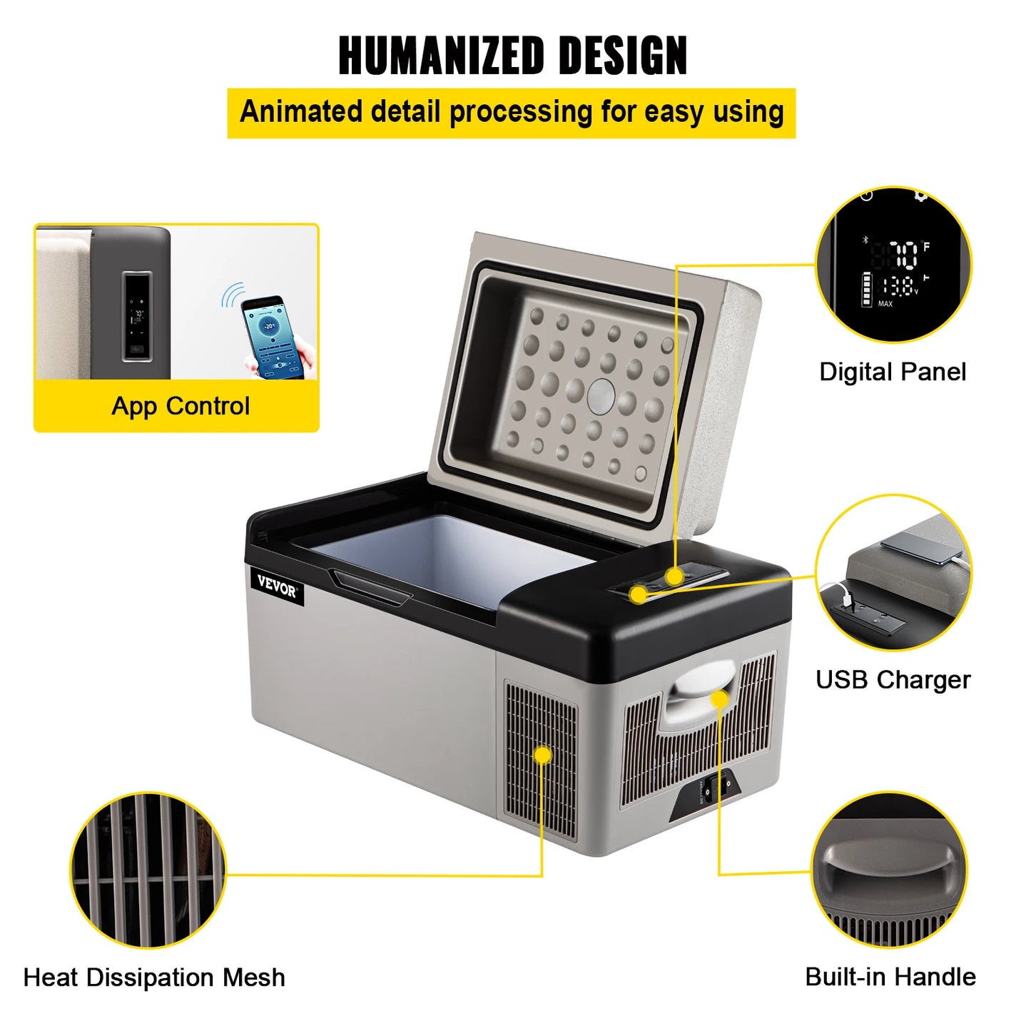 Portable 20L Car Refrigerator Freezer