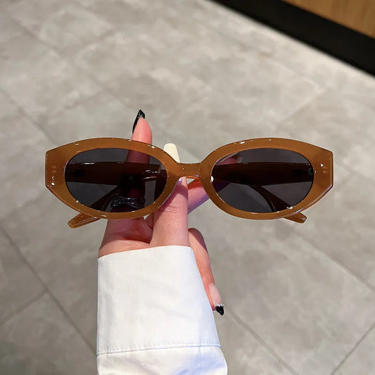 Women Fashion Vintage Oval Sunglasses