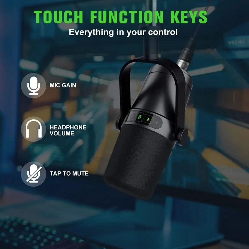 Professional USB/XLR Dynamic Microphone