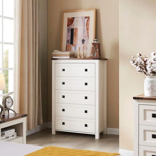 Rustic Farmhouse 5-Drawer Dresser