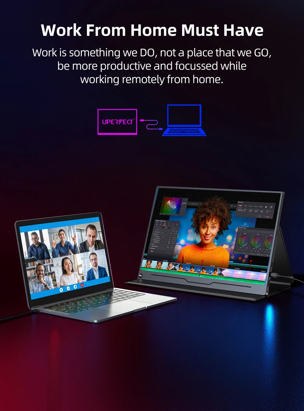 2K 16'' 120Hz Portable Gaming Monitor