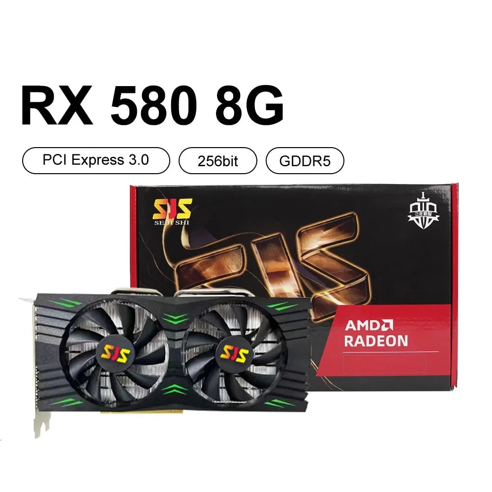 RX 580 8G 256Bit 2048SP GDDR5Graphics Cards
