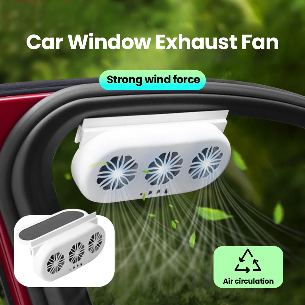 Solar Car Exhaust Fan for Cooling
