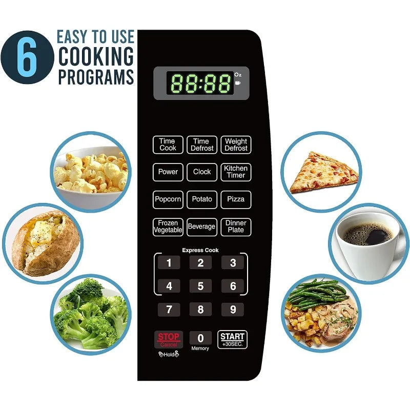 1000 Watts, 1.3 cu ft - Microwave Oven