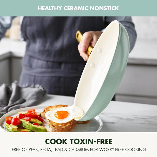 10 Piece Cookware Pots and Pans Set