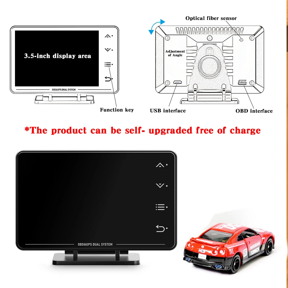 Car Digital Head Up Display HUD Speedometer