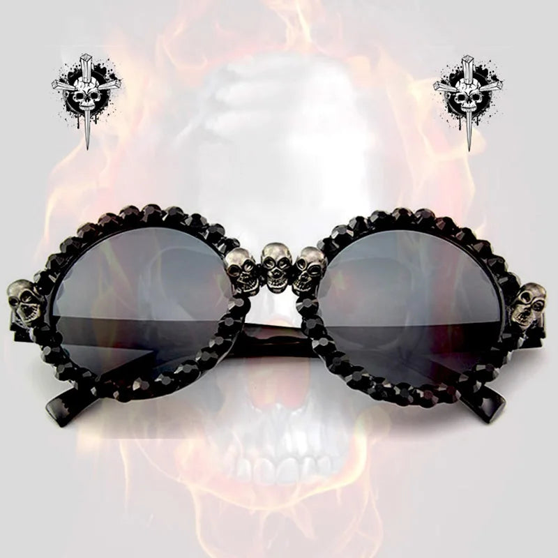 Gothic Skull Halloween Sunglasses