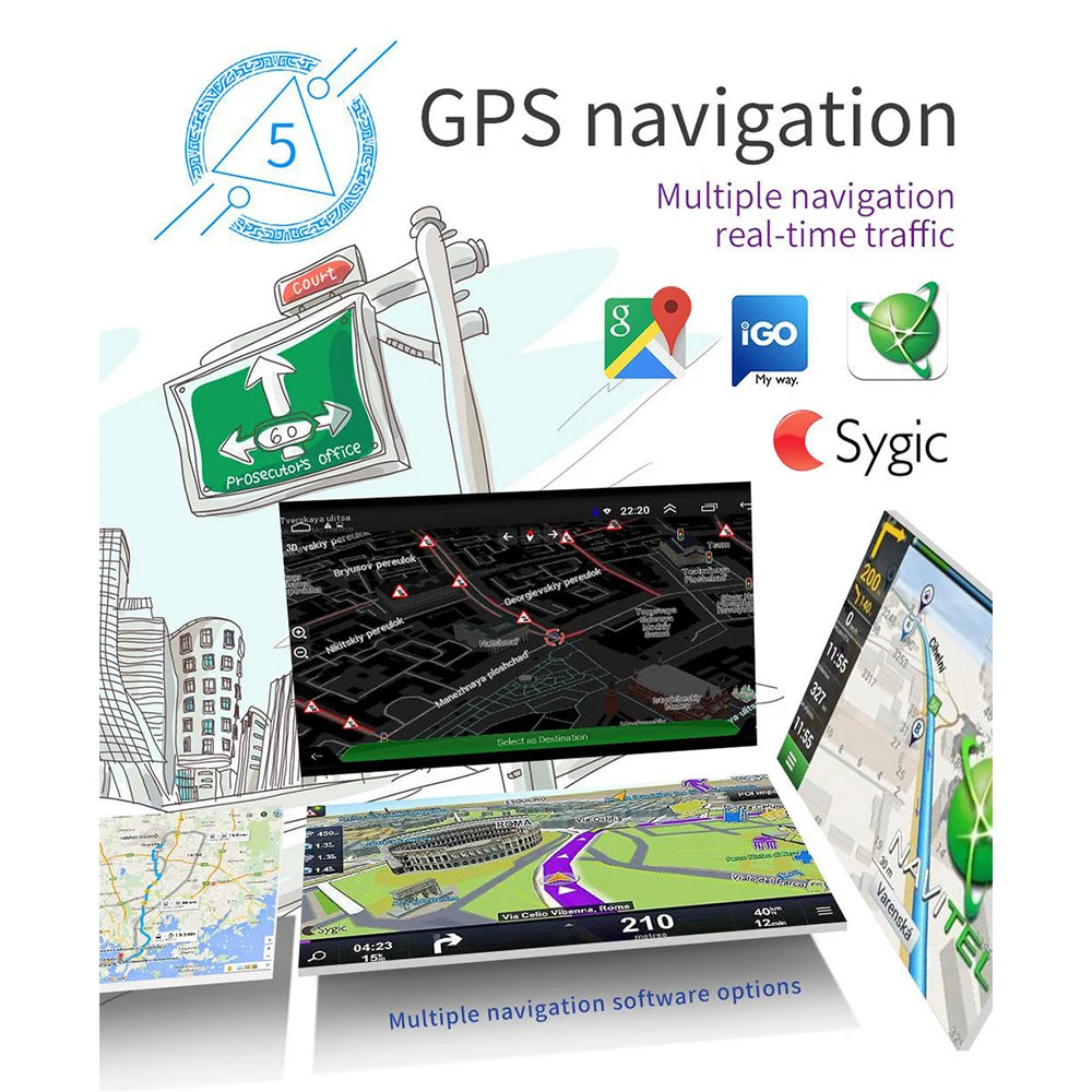 WIFI 7 Inch Car Radio GPS Navigation