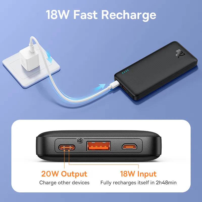 10000mAh 20000mAh Fast Charge Power Bank