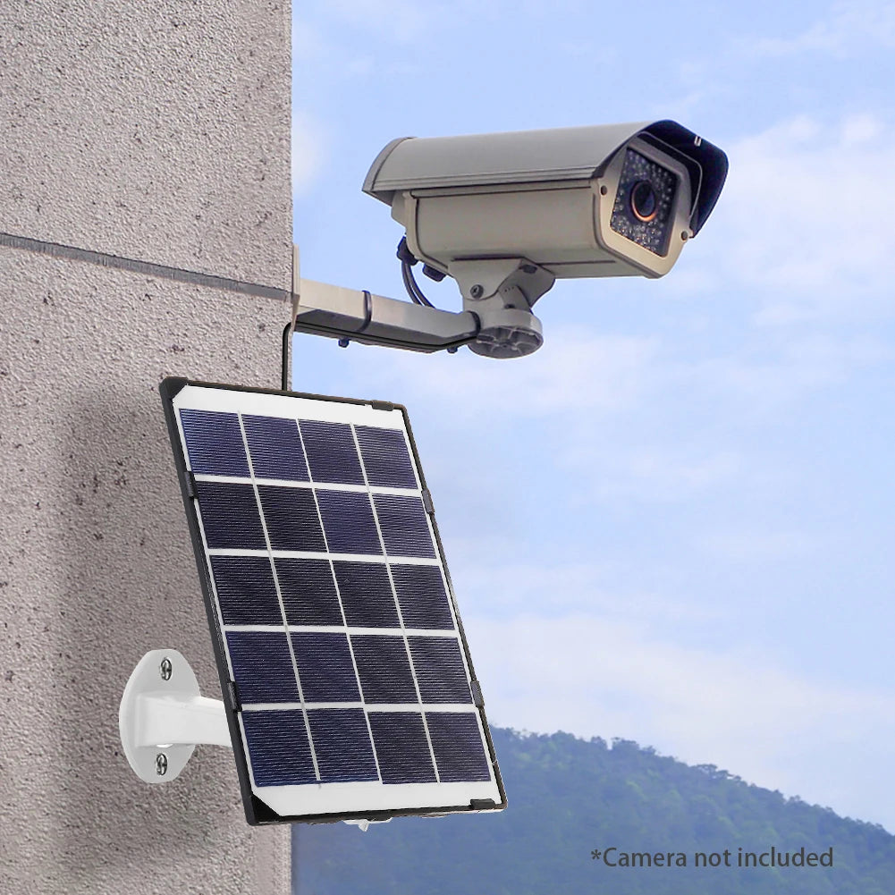 10W 5V Solar Panel Outdoor Camera Charging