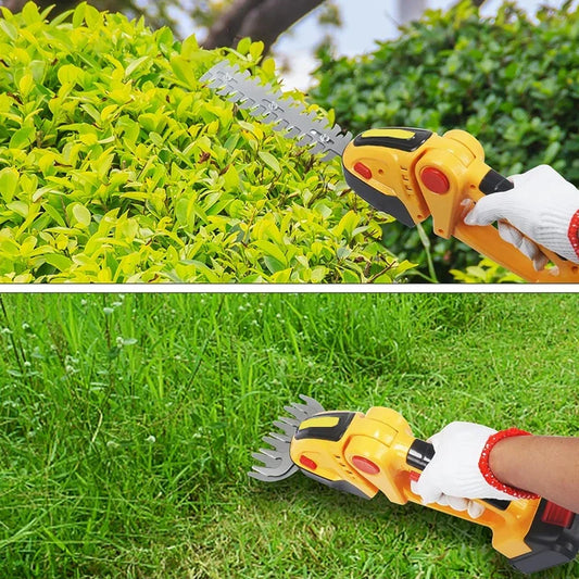 2 in 1 Cordless Electric Hedge Trimmer