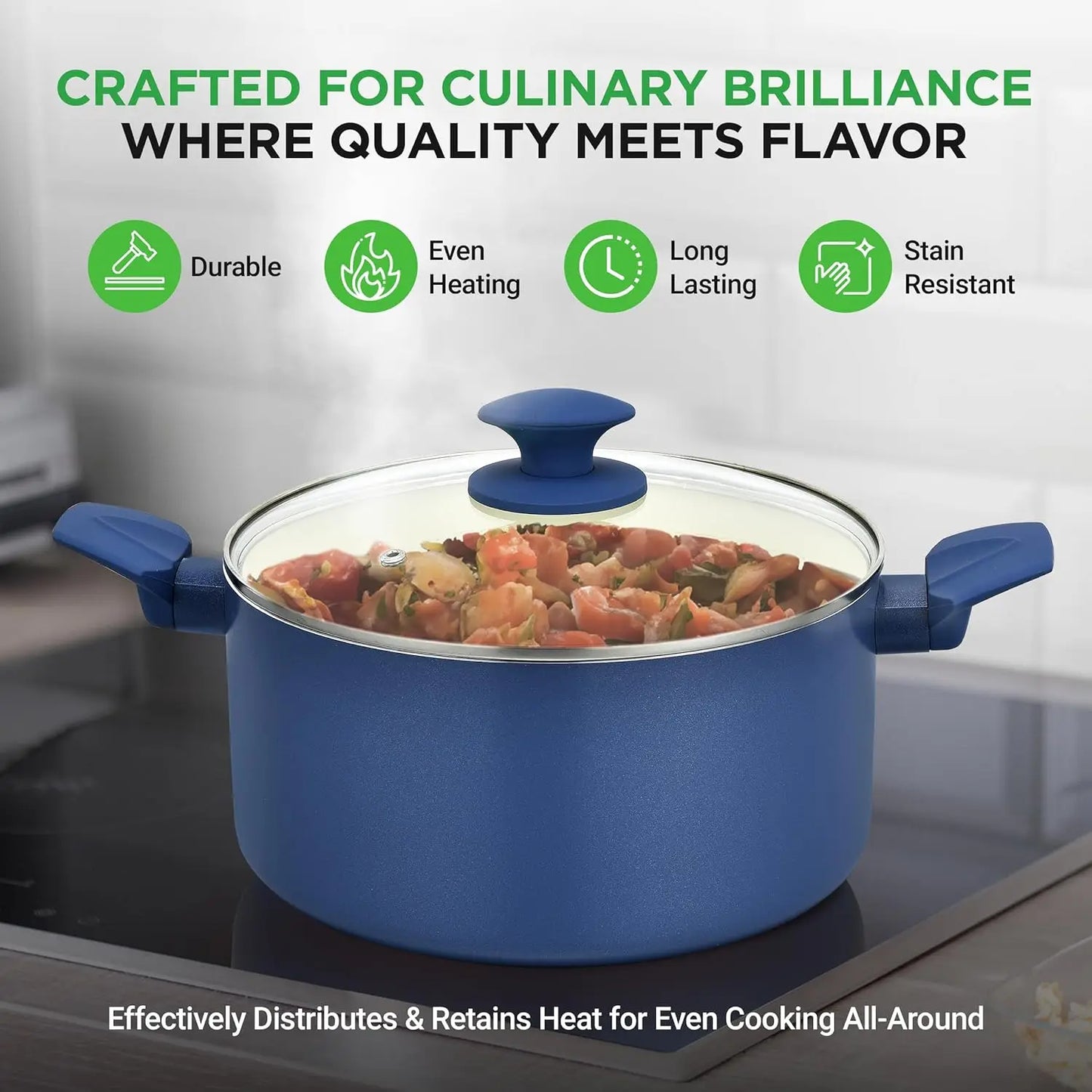 54 Piece Non-Stick Bakeware Pot and Pans Kit