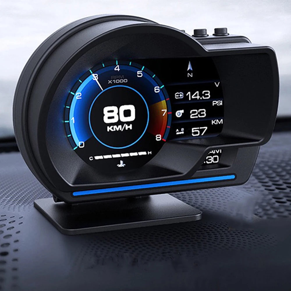 Smart Car HUD Turbo Gauge Digital Odometer