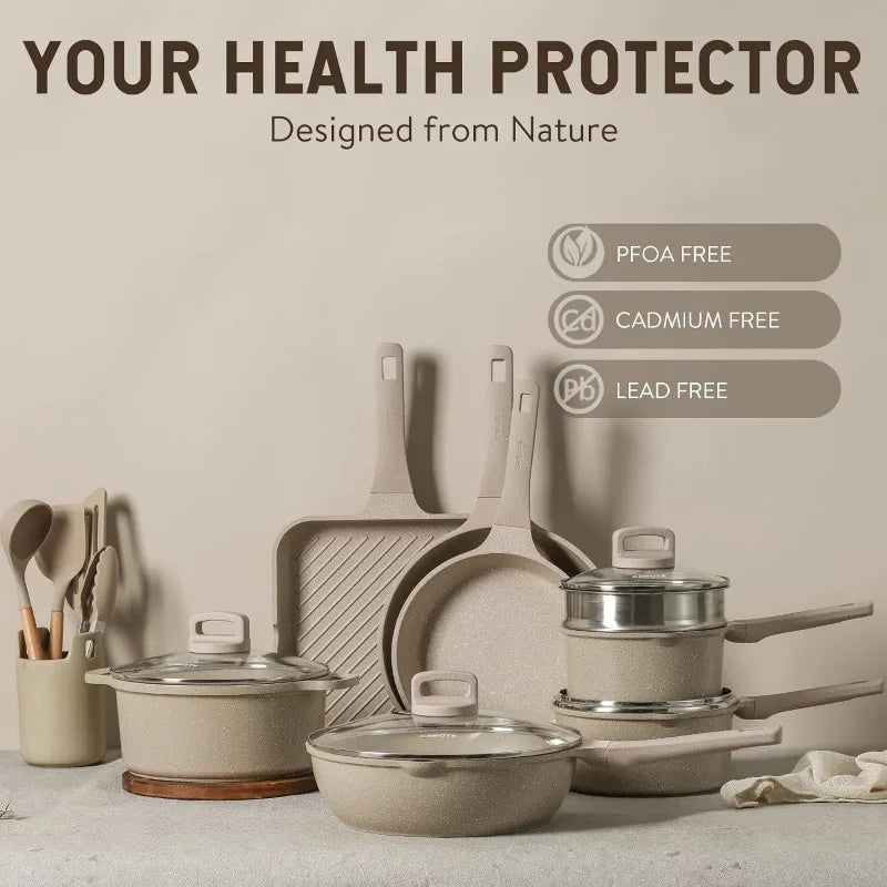 16Pcs Pots and Pans Set