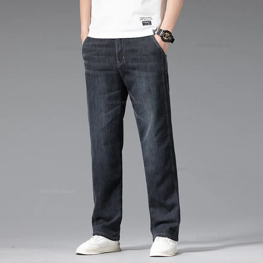 Men's Summer Loose Straight Elastic Pant