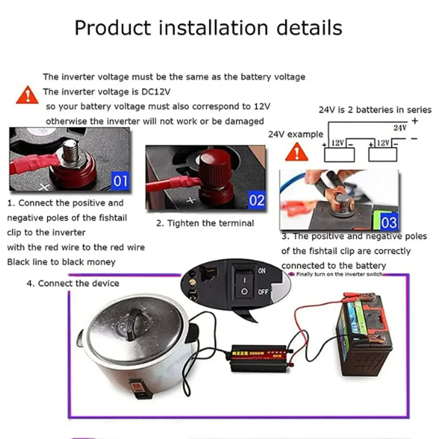 12v 220v Pure Sine Wave Inverter