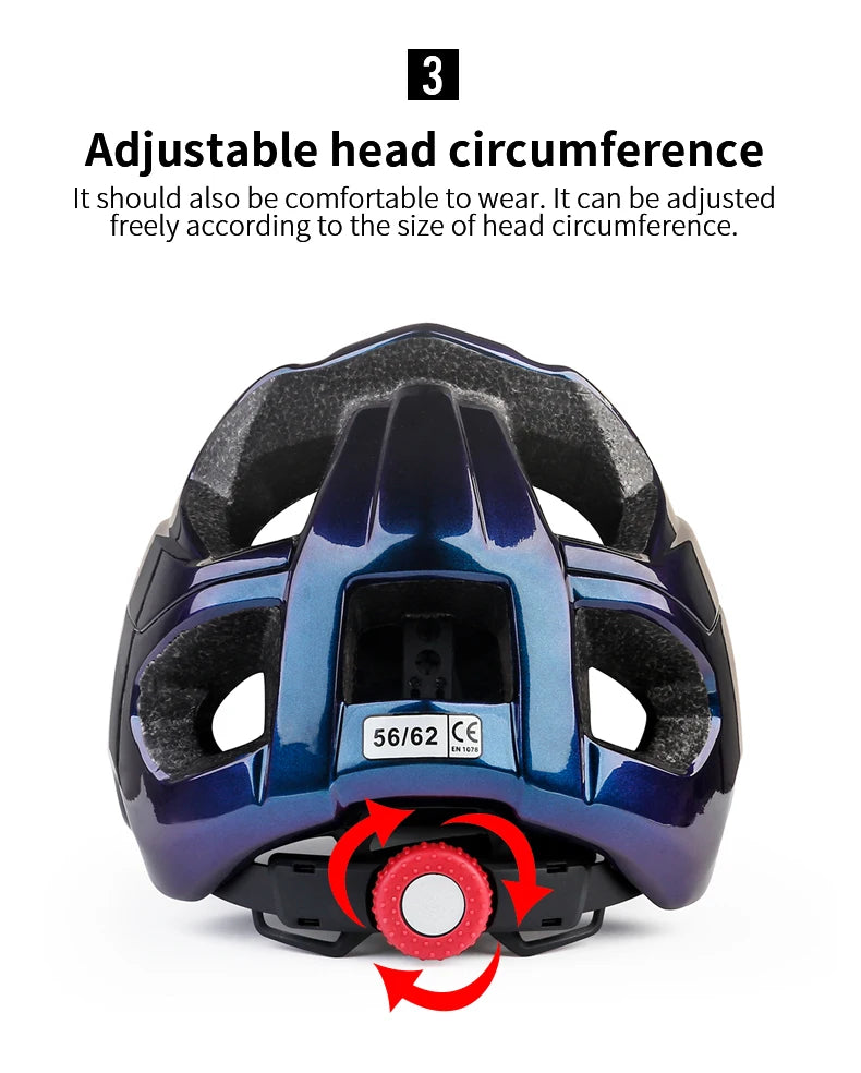 MTB Integrally-molded With Sun Visor Bike Helmet