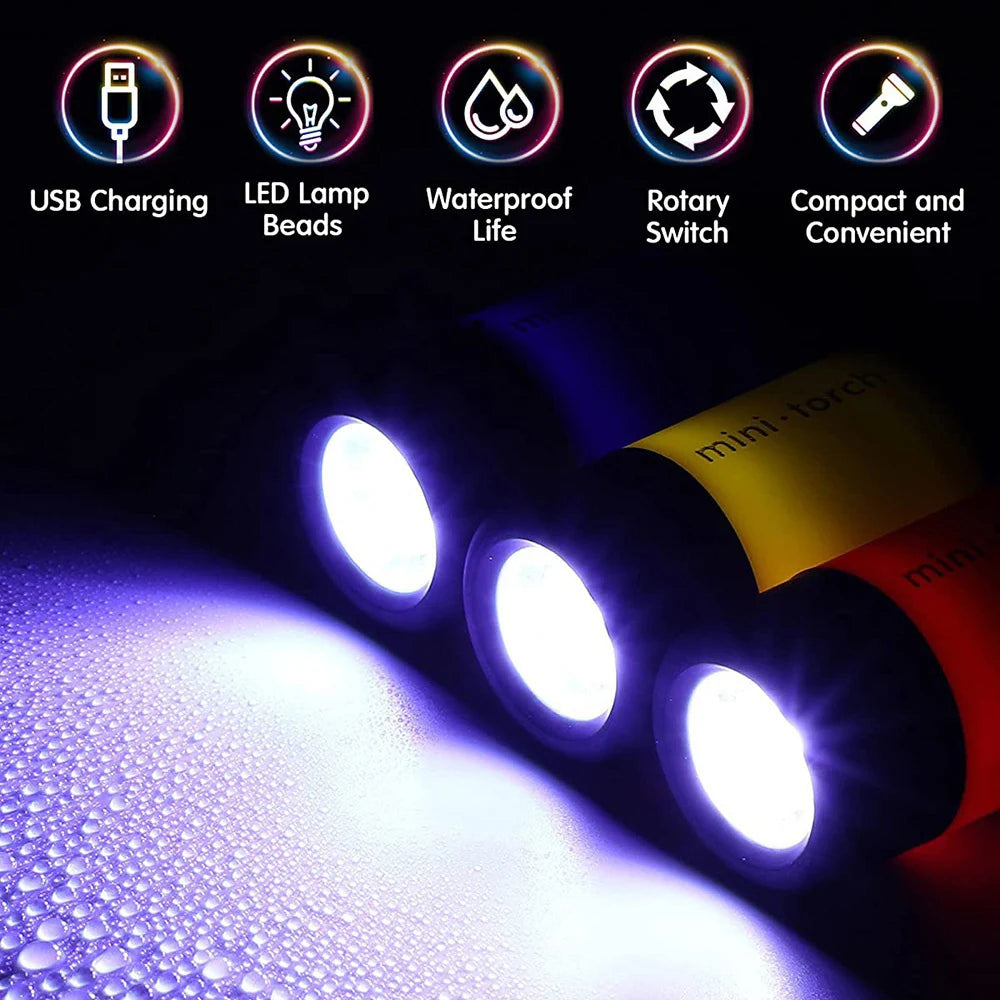USB Rechargeable Mini Keychain Lamp