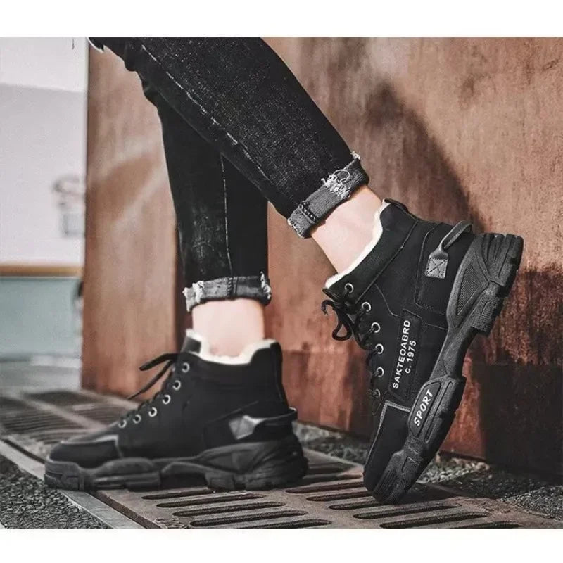 Men Winter Fashion Plush Boots