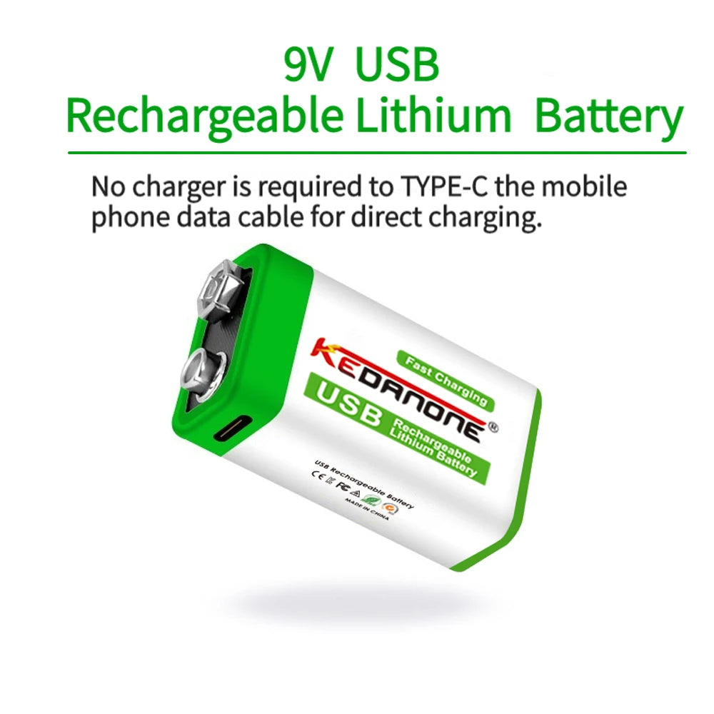 9V Rechargeable Battery