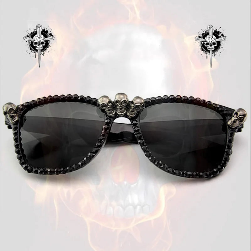 Gothic Skull Halloween Sunglasses
