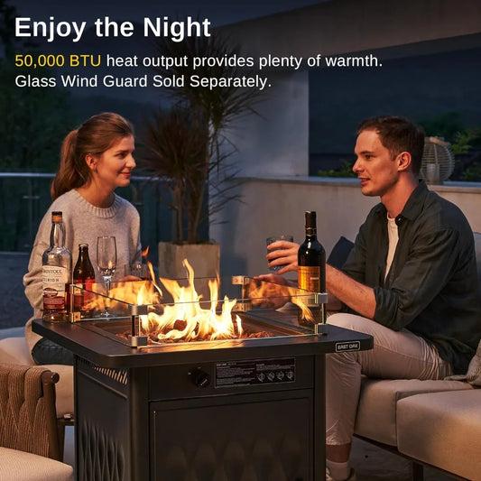 28'' Propane Outdoor Fire Pit Table