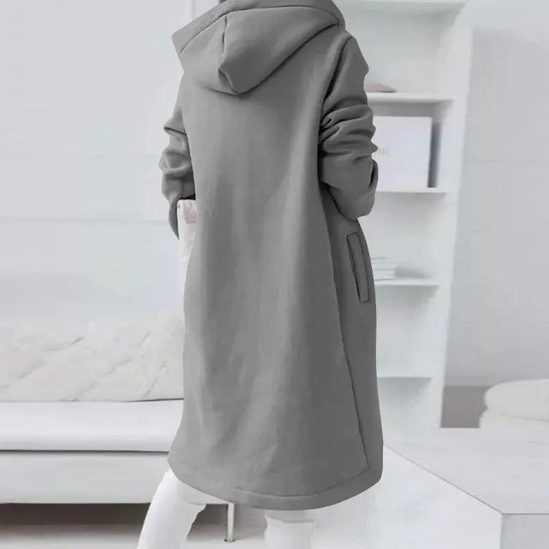 Women Long Hooded Jacket